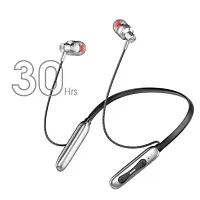 Fryska  Dk-15 Bluetooth 5.0 Neckband With Memory Card Slot Bluetooth Headset (Black)-thumb3