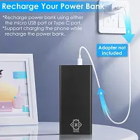 MI-STS K1 20000mAh Dual USB Fast Charging Power Bank with LED Indicator-thumb2