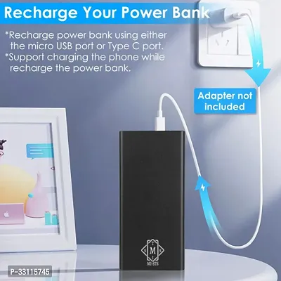 MI-STS K1 20000mAh Dual USB Fast Charging Power Bank with LED Indicator-thumb3