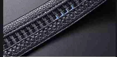 Men's Real Leather Ratchet Dress Casual Belt, Cut to Exact Fit, Elegant Gift Box-thumb1