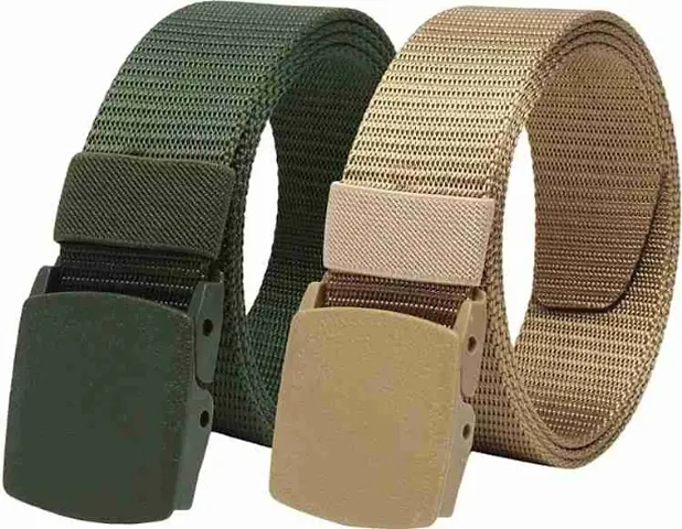 ZORO Unisex Nylon & Canvas Waist Belt (Pack of 2)