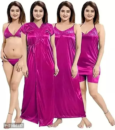Satin night gowns online hot sale india