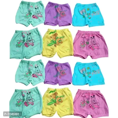 Bloomers Baby Girls  Baby Boys Soft Cotton Brief Panty Innerwear Drawer Comfortable  Regular Fit Bloomers for Kids Combos Pack Of 12