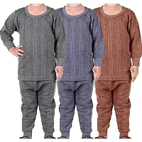 3 Kids Baby Boy And Baby Girl Pure Thermal Pajama Top Set-thumb1