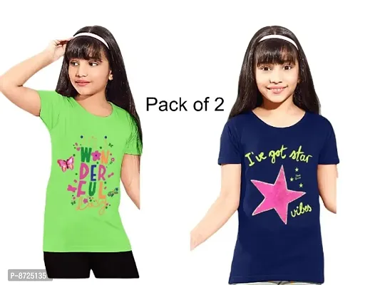 Fancy Cotton Kids T-shirt Pack of 2-thumb0