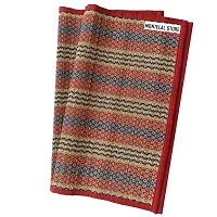 Montelal Store Handmade Korai Pai Kusha Grass Pooja Aasan Sitting Floor Mats Red -Set of 2 Pcs-thumb1