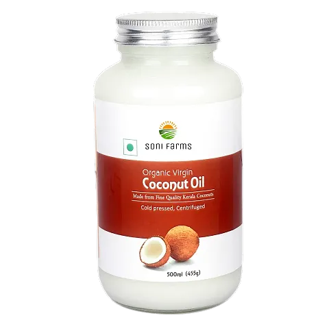 SoNi Farms Organic Coconut Oil (Virgin Cold Pressed, UnRefined) - 500 ML