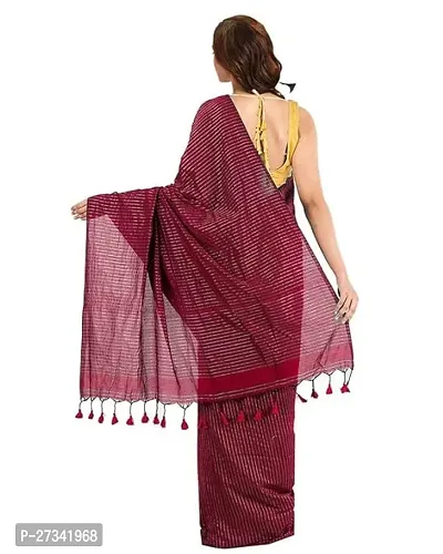 Stylish Brown Art Silk Saree without Blouse piece For Women-thumb4