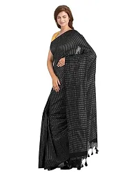 Stylish Black Art Silk Saree without Blouse piece For Women-thumb2