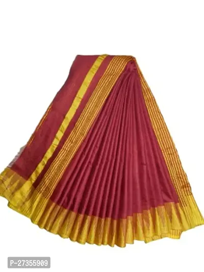 Stylish Art Silk Saree Without Blouse Piece For Women-thumb0