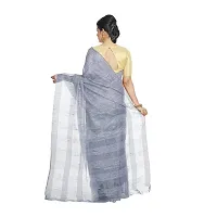 Designer Grey Cotton Silk Saree Without Blouse Piece For Women-thumb2