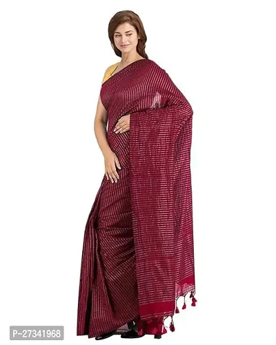 Stylish Brown Art Silk Saree without Blouse piece For Women-thumb3