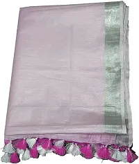 Designer Pink Cotton Saree Without Blouse Piece For Women-thumb3