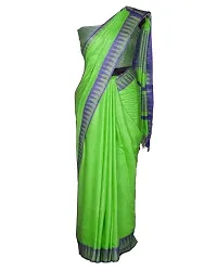 Stylish Green Art Silk Cotton Saree without Blouse piece For Women-thumb1