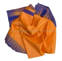 Designer Orange Art Silk Saree Without Blouse Piece For Women-thumb2