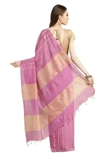 Designer Peach Art Silk Saree Without Blouse Piece For Women-thumb1