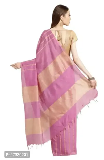 Designer Peach Art Silk Saree Without Blouse Piece For Women-thumb2