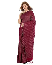 Stylish Brown Art Silk Saree without Blouse piece For Women-thumb1