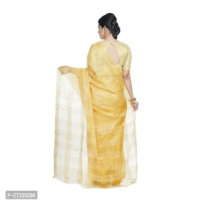 Designer Yellow Art Silk Saree Without Blouse Piece For Women-thumb2