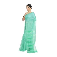 Stylish Blue Art Silk Cotton Saree without Blouse piece For Women-thumb1
