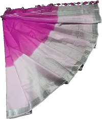 Designer Pink Cotton Saree Without Blouse Piece For Women-thumb1