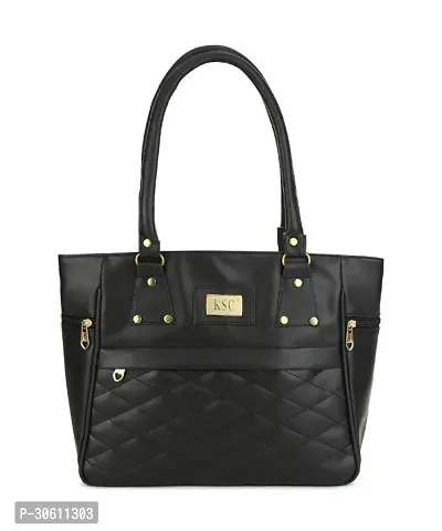 Stylish Black PU Handbag For Women-thumb0