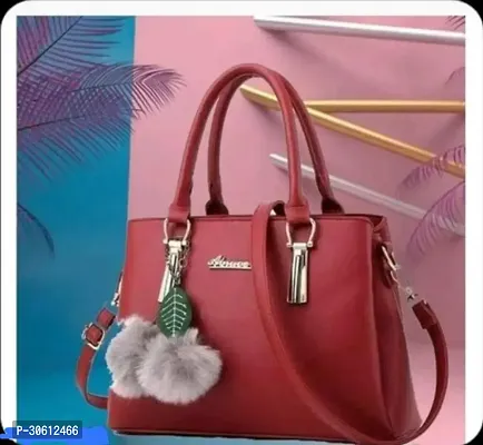 Stylish Red PU Handbag For Women