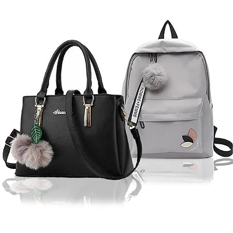 Elegant PU Handbags And Backpacks For Women And Girls