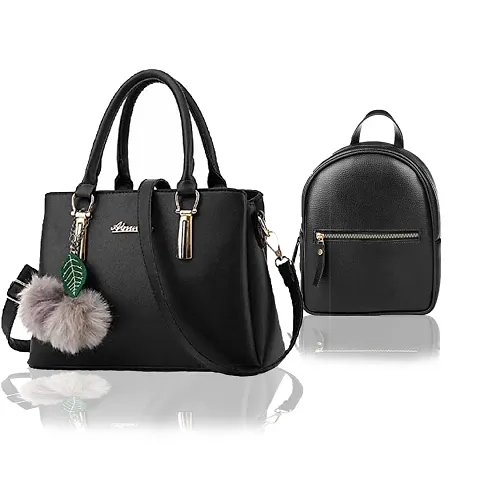 Elegant PU Handbags And Backpacks For Women And Girls