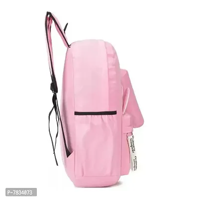 Stylish Pink PU Printed Backpacks For Women And Girls-thumb4
