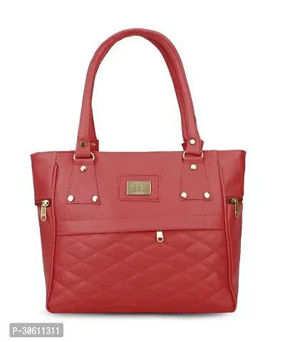 Stylish Red PU Handbag For Women-thumb0