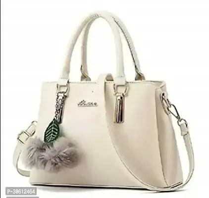 Stylish White PU Handbag For Women