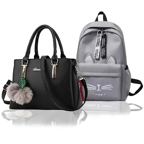 Pu Solid Handbags For Women