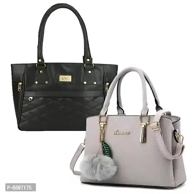 Stylish Fashionable PU Handbags Combo For Women Pack Of 2