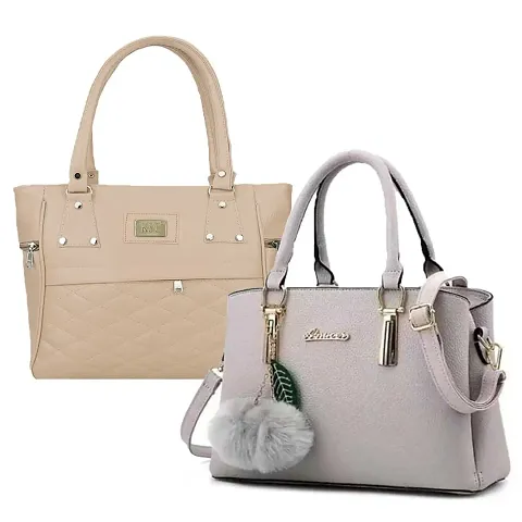 Exclusive Combo Of 2 Trendy PU Handbags For Women