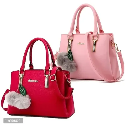 Trendy Cute Combo Of PU Handbags For Women-thumb0