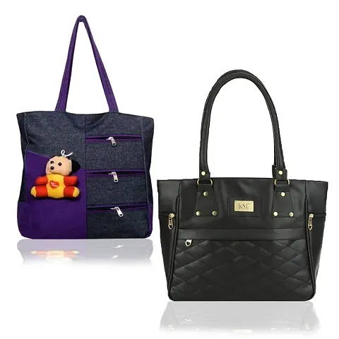 Fabulous PU Women Handbags (Combo Of 2)
