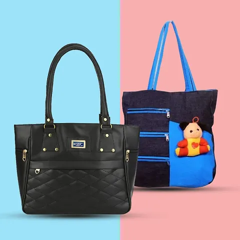 Versatile PU Women Handbags (Combo Of 2)