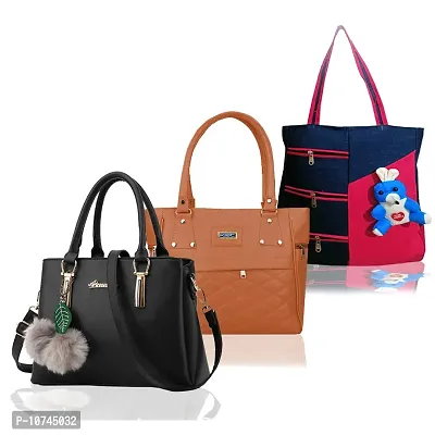 Trendy Cute Handbags For Women (Pack of 3)