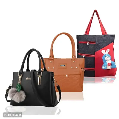 Trendy Cute Handbags For Women (Pack of 3)