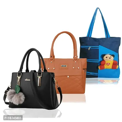 Trendy Cute Handbags For Women (Pack of 3)