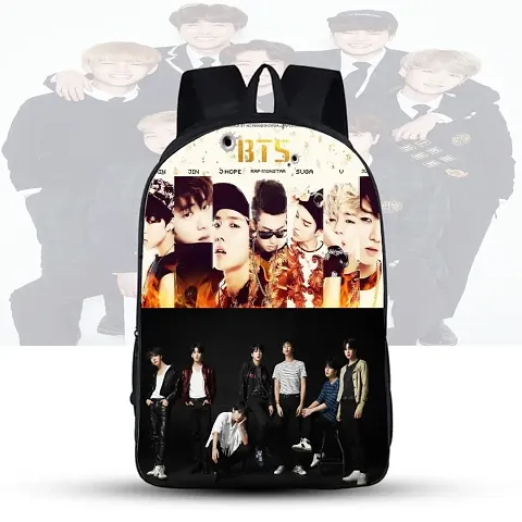 GIRLS TRENDY SCHOOL COLLEGE CASUAL BTS LOVER STYLISH BACKPACK JIMIN , TAEHYUNG , V , JUNGKOOK ETC .