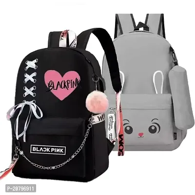 Children Bag, School Backpack, School Bag for Children, Kids Backpack, School Backpack for Girl, School Bag for girl, Office Bag, Small BagBts Bag, Bts, blackpink , girls bac-thumb0