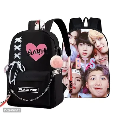 Bts bag, Blackpink Bag, Backpack, Office Bag, Kids bag, Girls Backpack, Women Backpack, Bags, combo bags, School bag,
