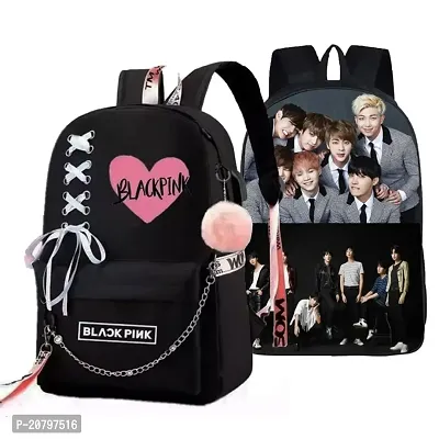 Blackpink Bag, Backpack, Office Bag, Kids bag, Girls Backpack, Women Backpack, Bags, combo bags, School bag,-thumb0