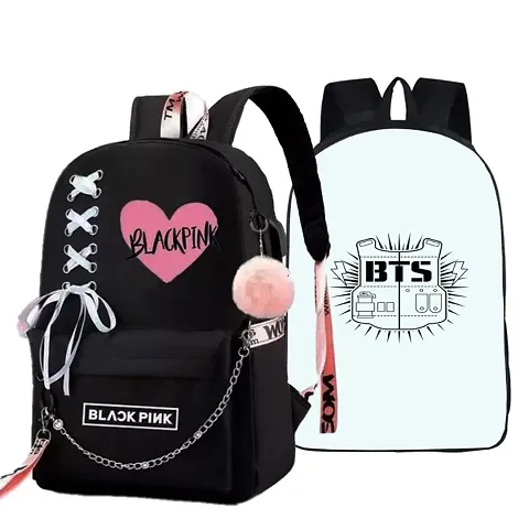 Bts bag, Blackpink Bag, Backpack, Office Bag, Kids bag, Girls Backpack, Women Backpack, Bags, combo bags, School bag,