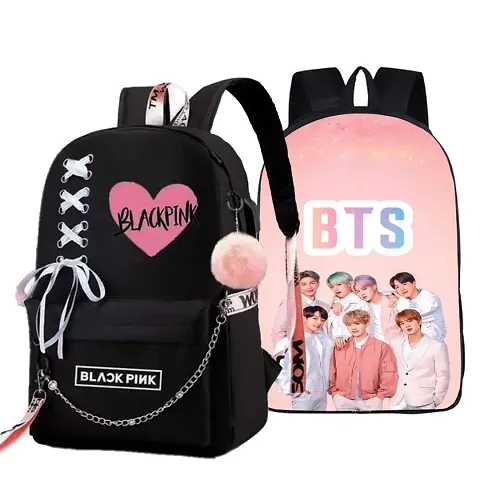 Bts bag, Blackpink Bag, Backpack, Office Bag, Kids bag, Girls Backpack, Women Backpack, Bags, combo bags,