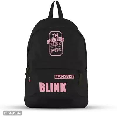 Latest Trending Taehyung print Stylish Waterproof Casual Simple College School Bag  Tuition Girls Backpack With Special BTS Print for Blackpink Lovers-thumb0