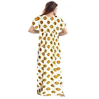 jwf Women Sleepwear Cotton Printed Nightdress (Combo Pack of 2)-thumb2