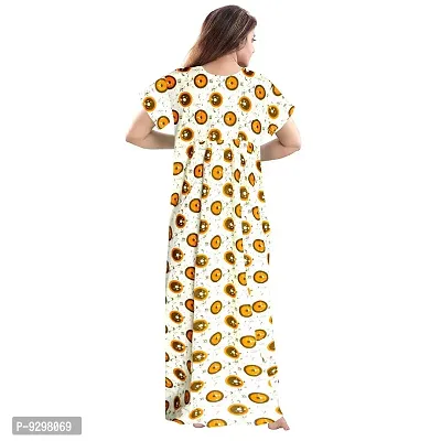 jwf Women Sleepwear Cotton Printed Nightdress (Combo Pack of 2)-thumb3